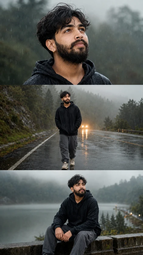 Ultra Realistic Rainy Highway Prompt